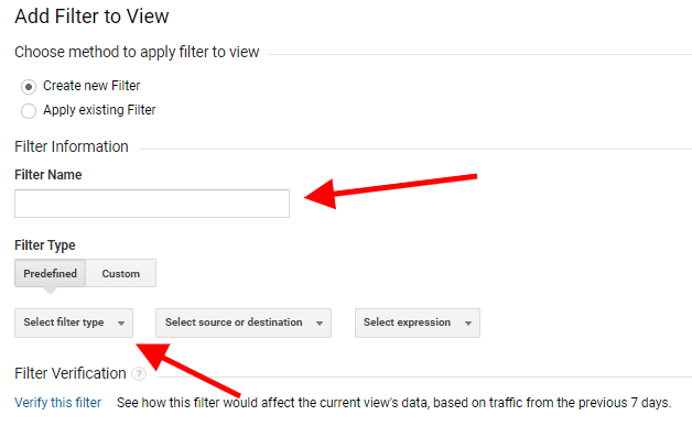 google analytics filters