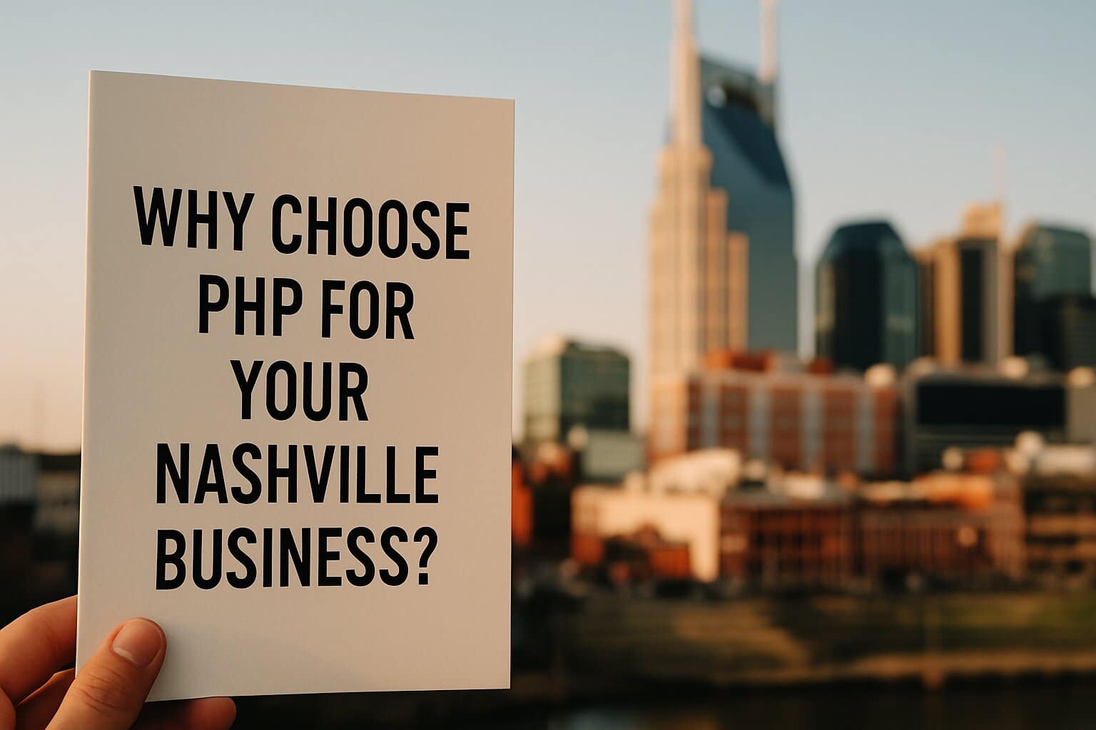 PHP Development Services for Nashville 1 Why Choose PHP for Your Nashville Business? — illustration for php web development services